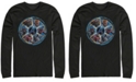 Fifth Sun Marvel Men's Avengers Endgame Wheel of Heros, Long Sleeve T-shirt